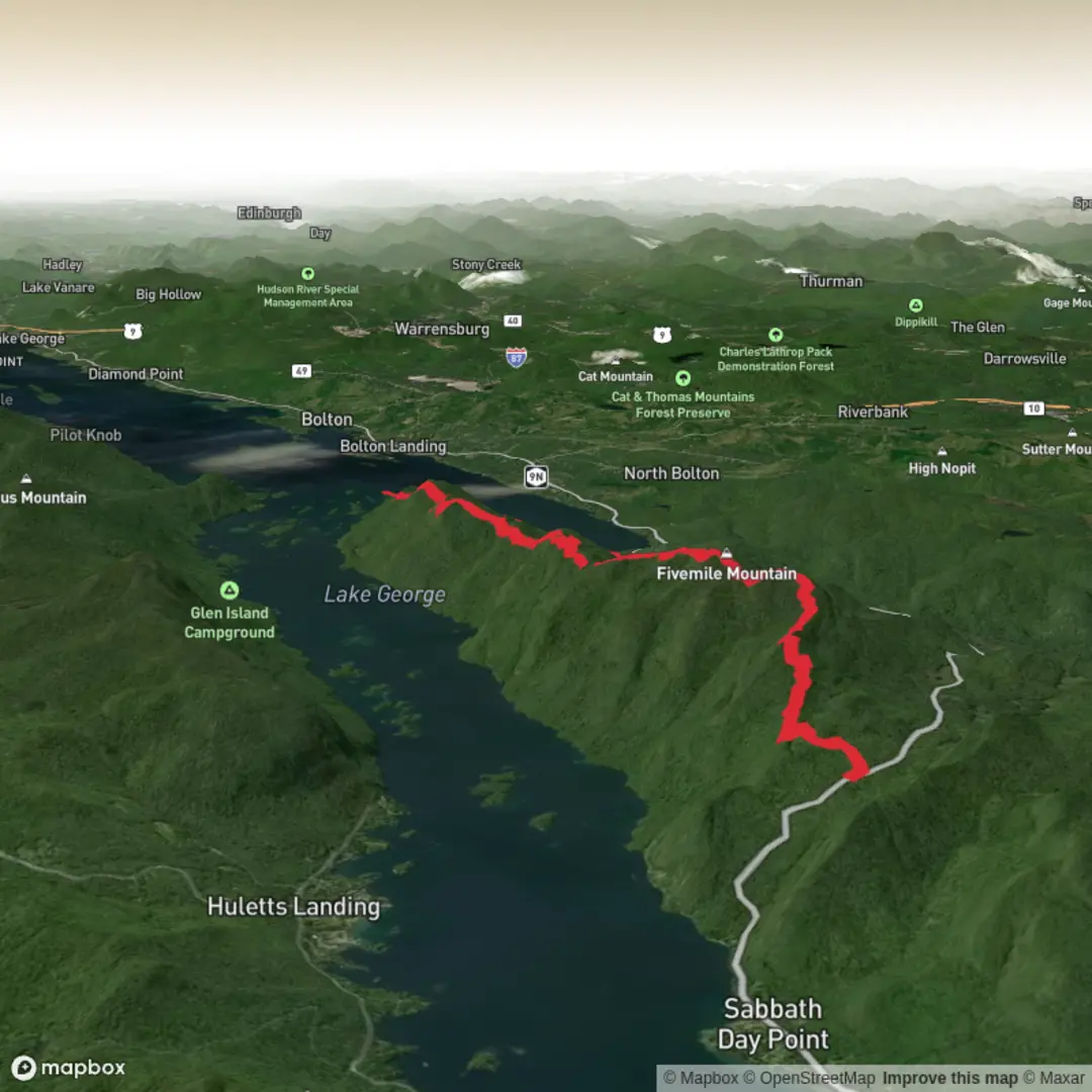 An image depicting the trail Tongue Mountain Range and Northwest Bay Trail and its surrounding area.
