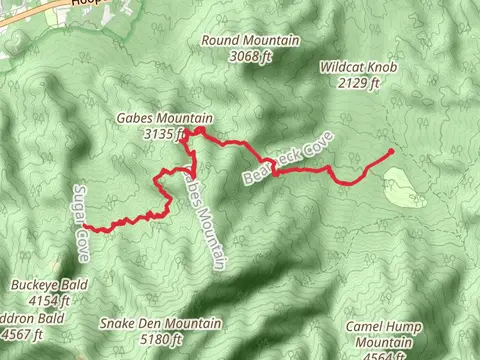 Bearneck Gap and Gabes Mountain Trail