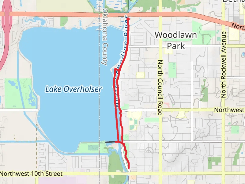 Lake Overholser East Trail
