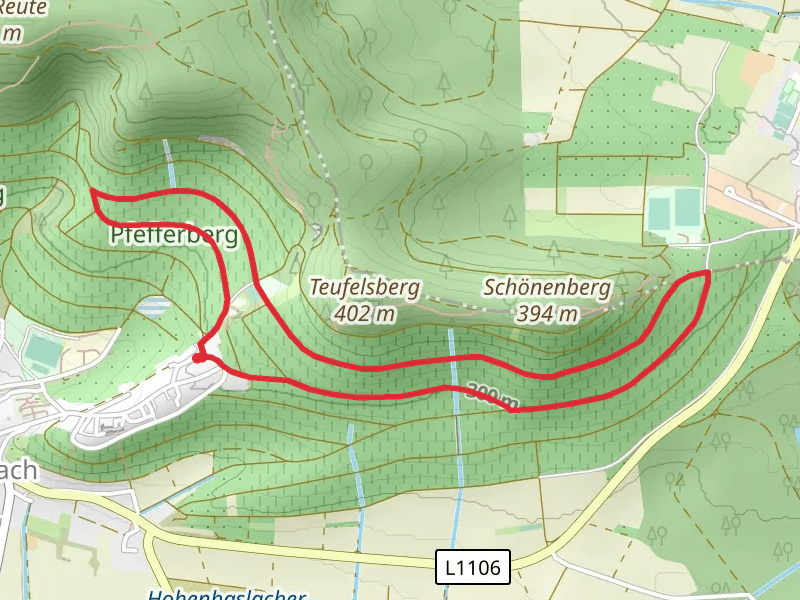 Weitblickweg Hohenhaslach Loop