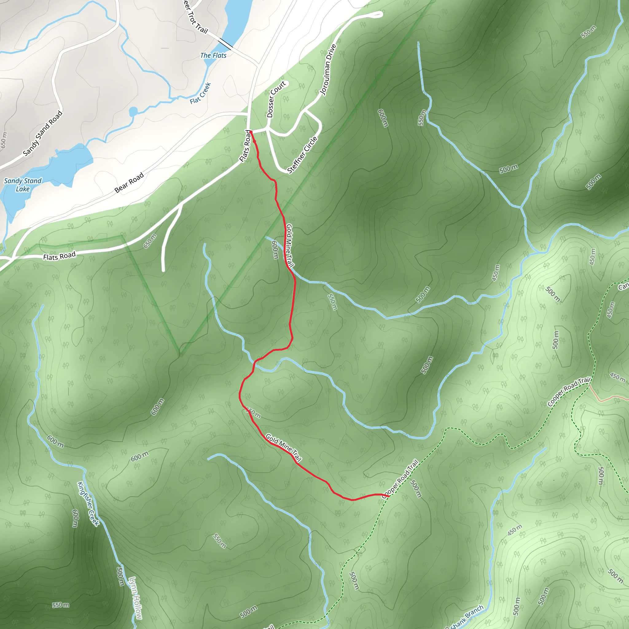 Goldmine Trail mobile static map