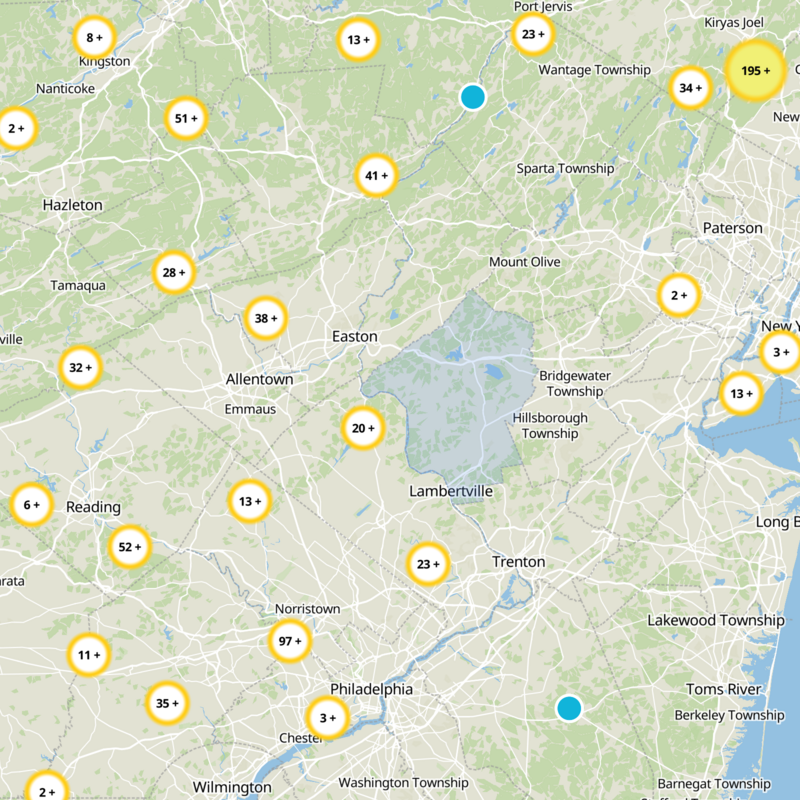 Hunterdon County Static Map
