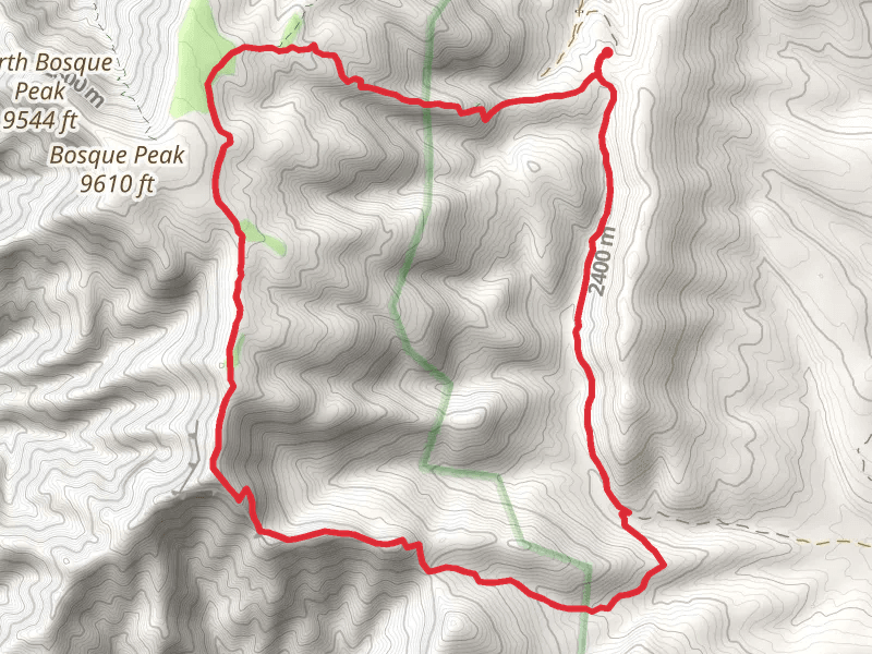 Bosque Trail and Trail Canyon Loop