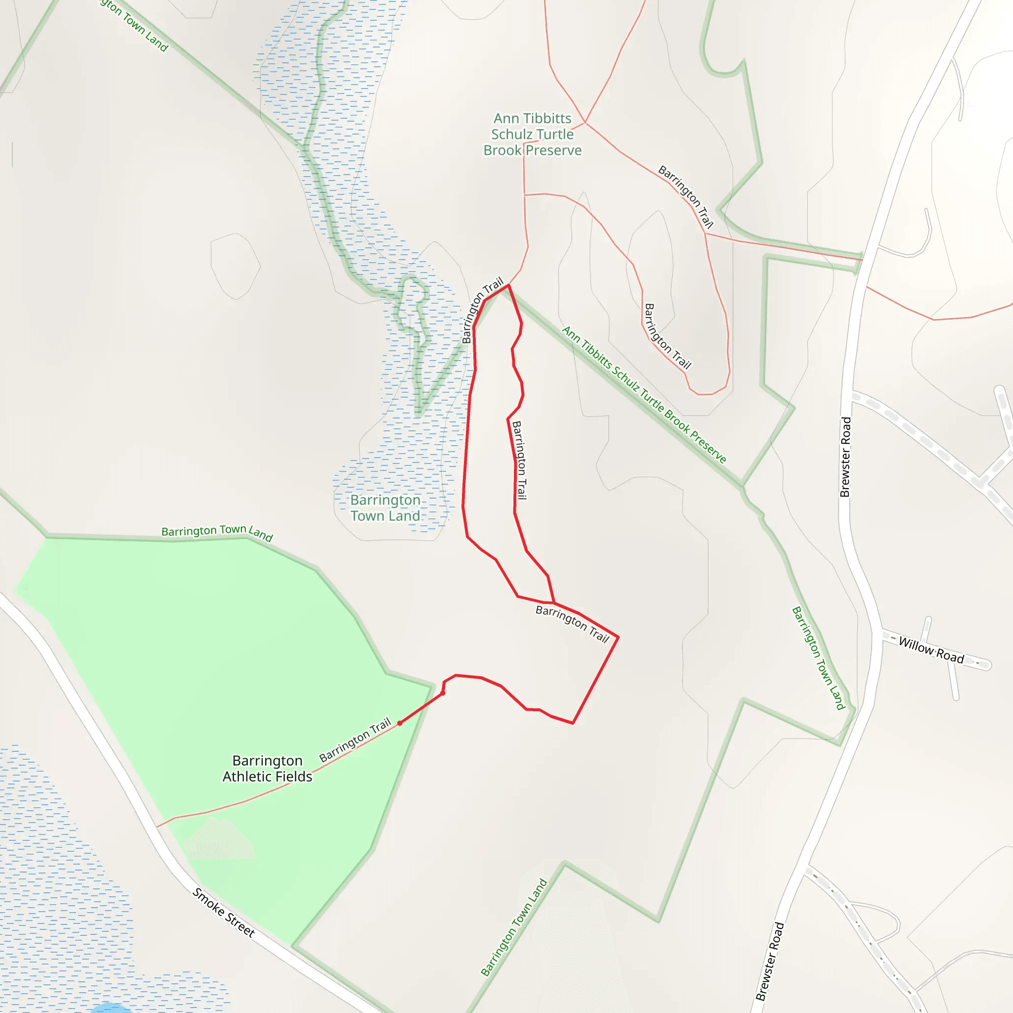 Barrington Trail Loop mobile static map