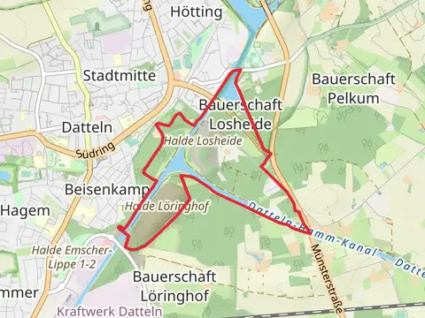 Dortmund Ems Kanal Loop via Halde Emscher