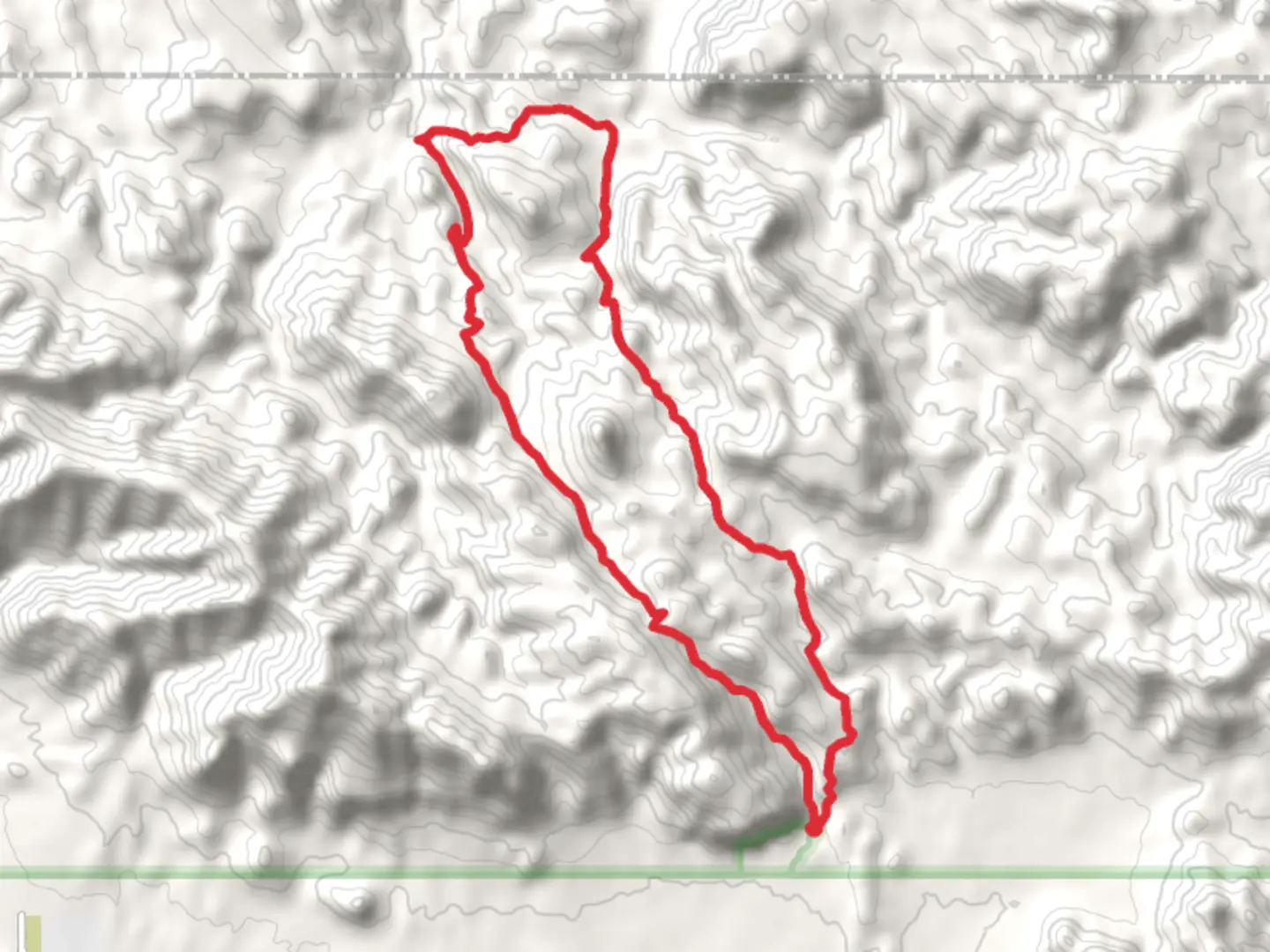 An image depicting the trail Peralta Canyon, Dutchman and Bluff Saddle Loop Trail and its surrounding area.