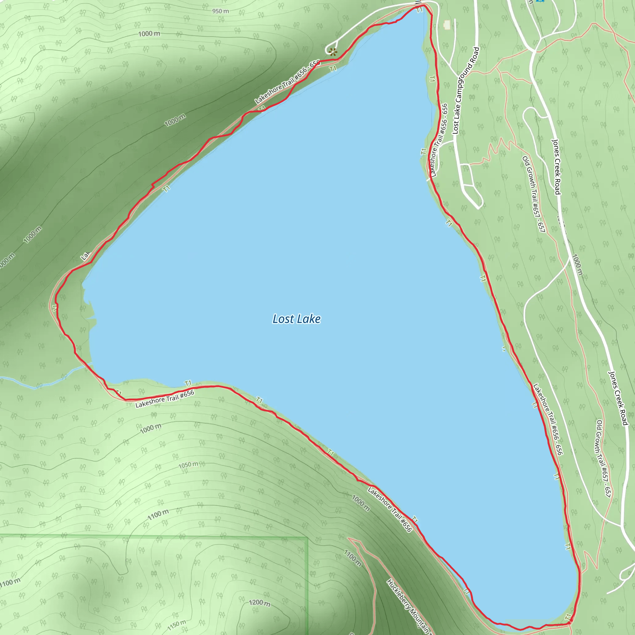 Lakeshore Trail mobile static map