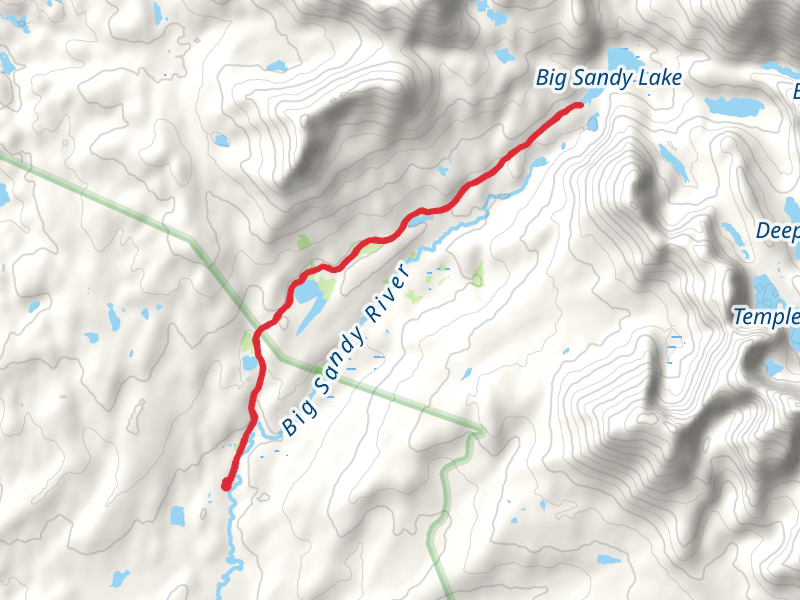 Big Sandy Lake and Diamond Lake Trail