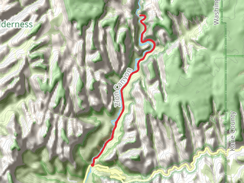 Zion Canyon Scenic Drive Walk