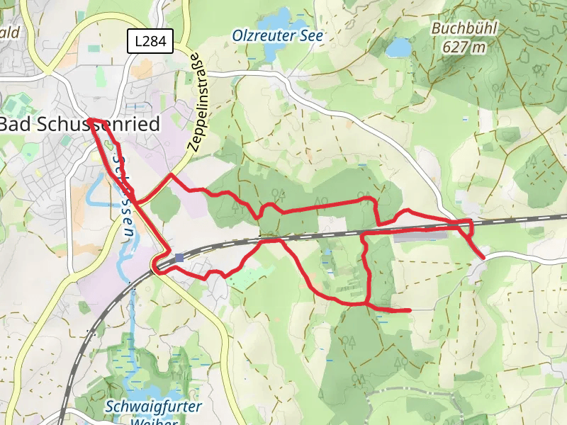 Bad Schussenried Wanderweg