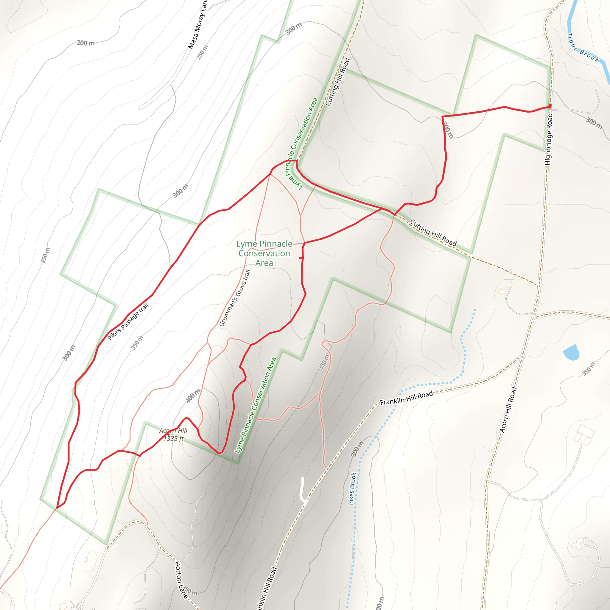 Acorn Hill Loop mobile static map