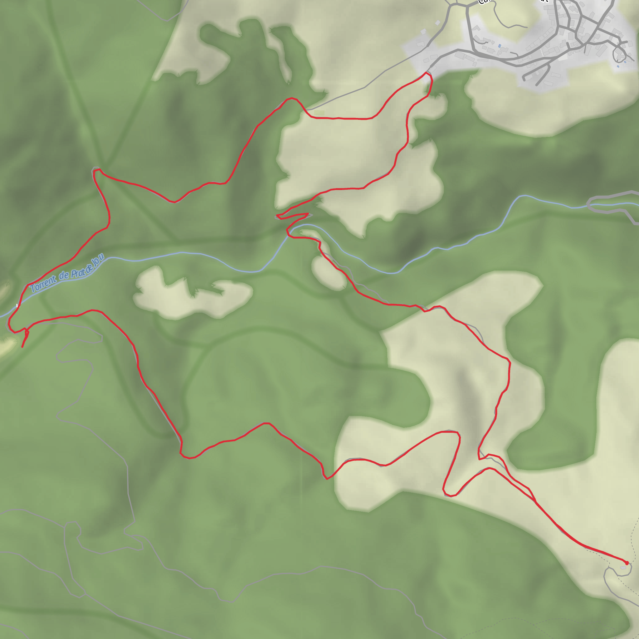El Baell - Campelles mobile static map
