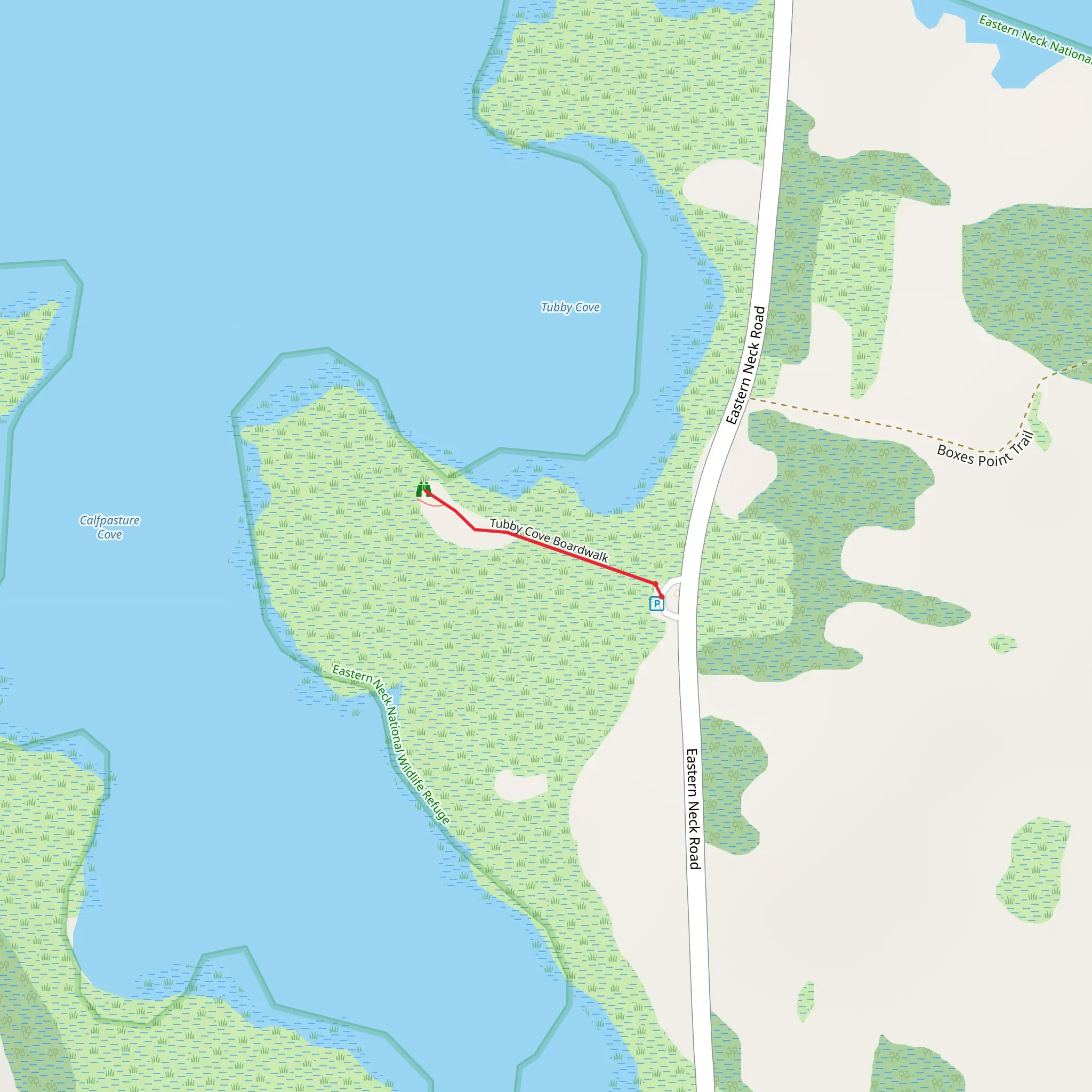 Tubby Cove Boardwalk mobile static map