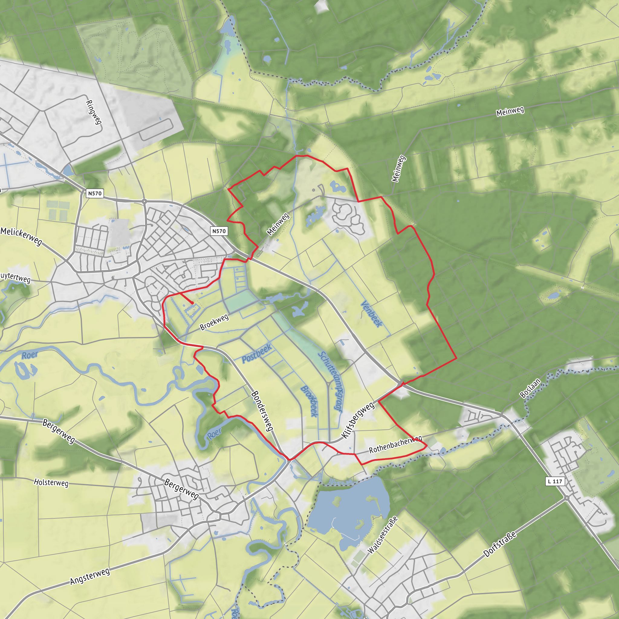 Natuurpark de meinweg, etsenberg - Herkenbosch mobile static map