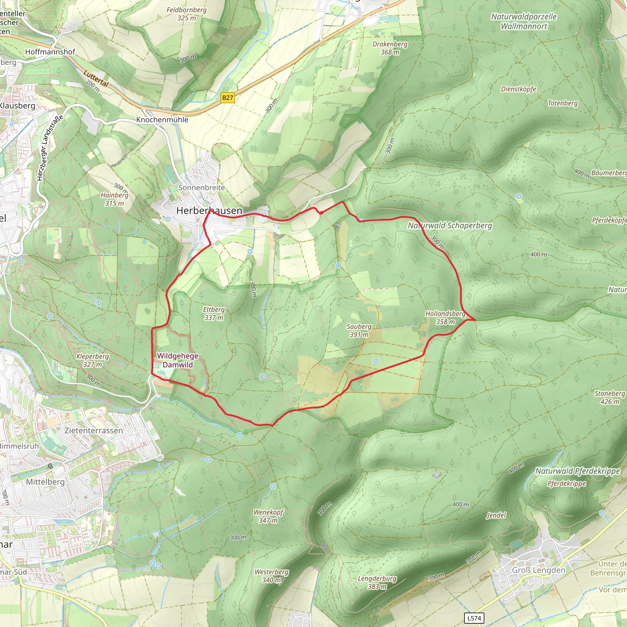 Borheckstrasse and Hollandsgrundstrasse mobile static map