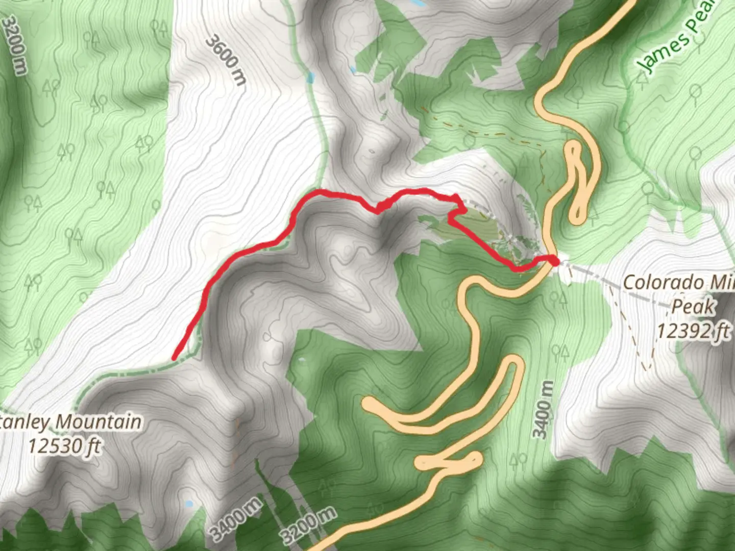 An image depicting the trail Berthoud Pass West and its surrounding area.
