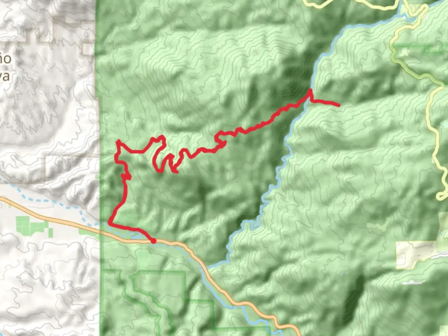 An image depicting the trail Yellow Post Campsite and its surrounding area.