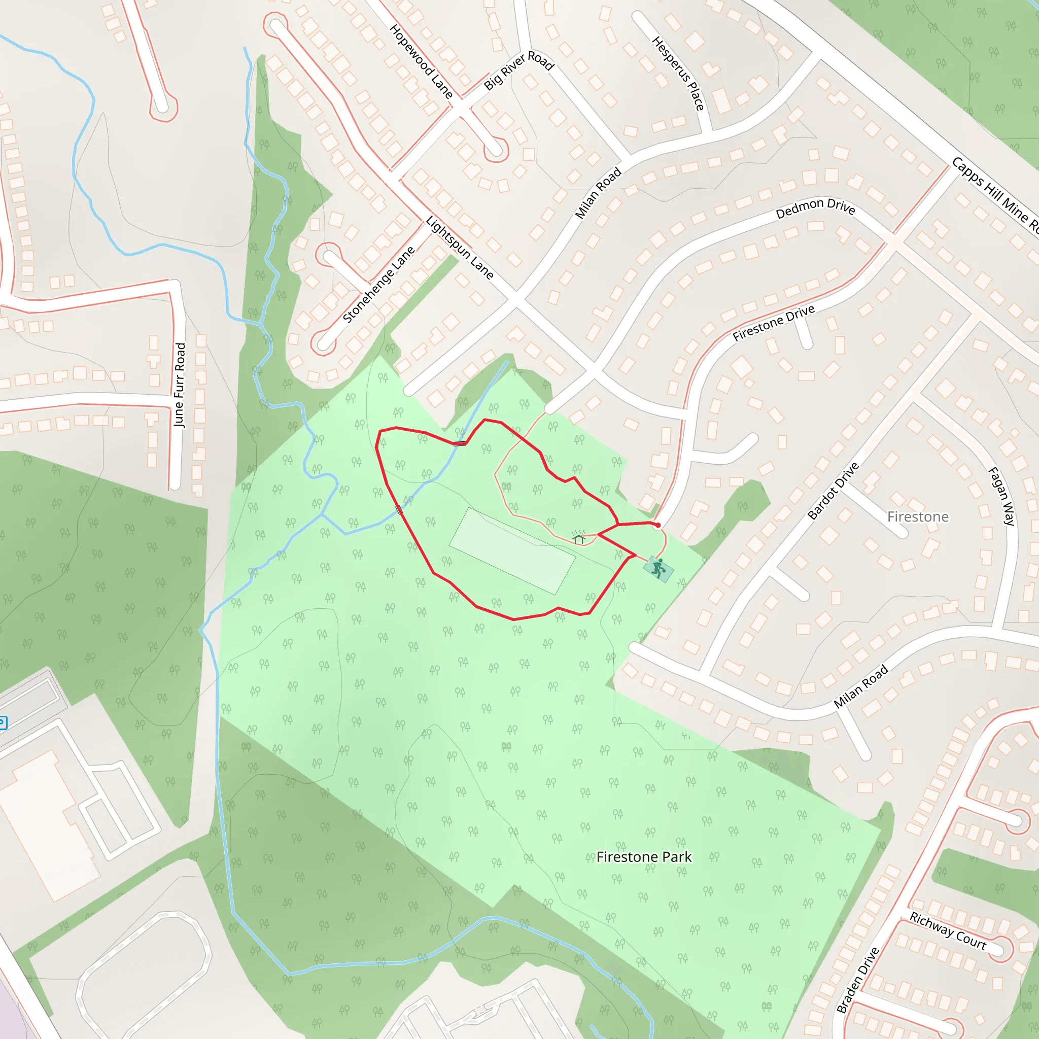 Firestone Drive Loop mobile static map