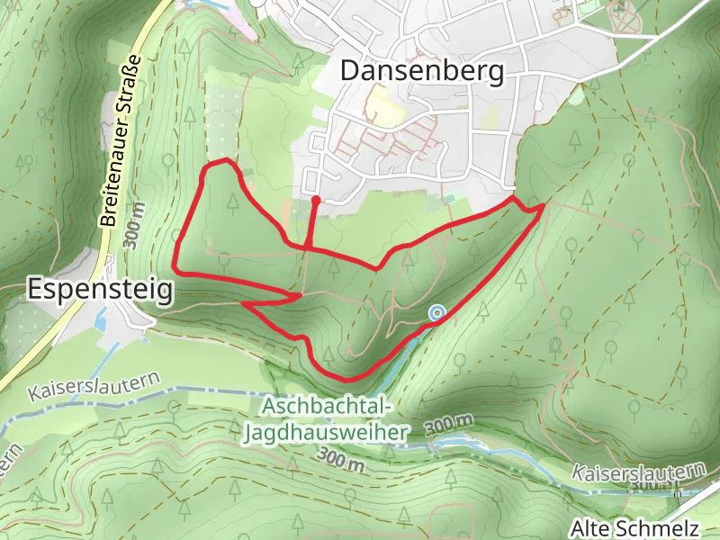 Bergbrunner Kopf Loop via Wanderweg Dasenberg 3 and 1