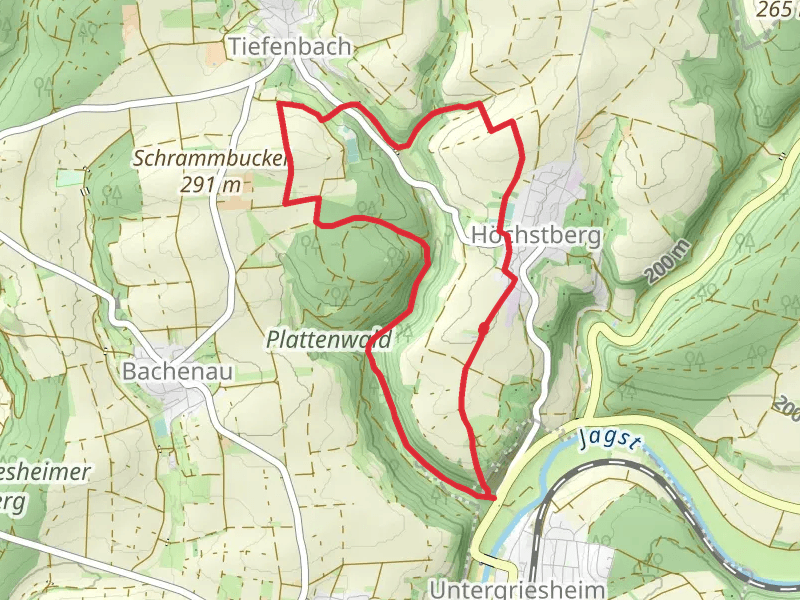 Höchstberg Kirche, Ilgenberg and Plattenwald Loop