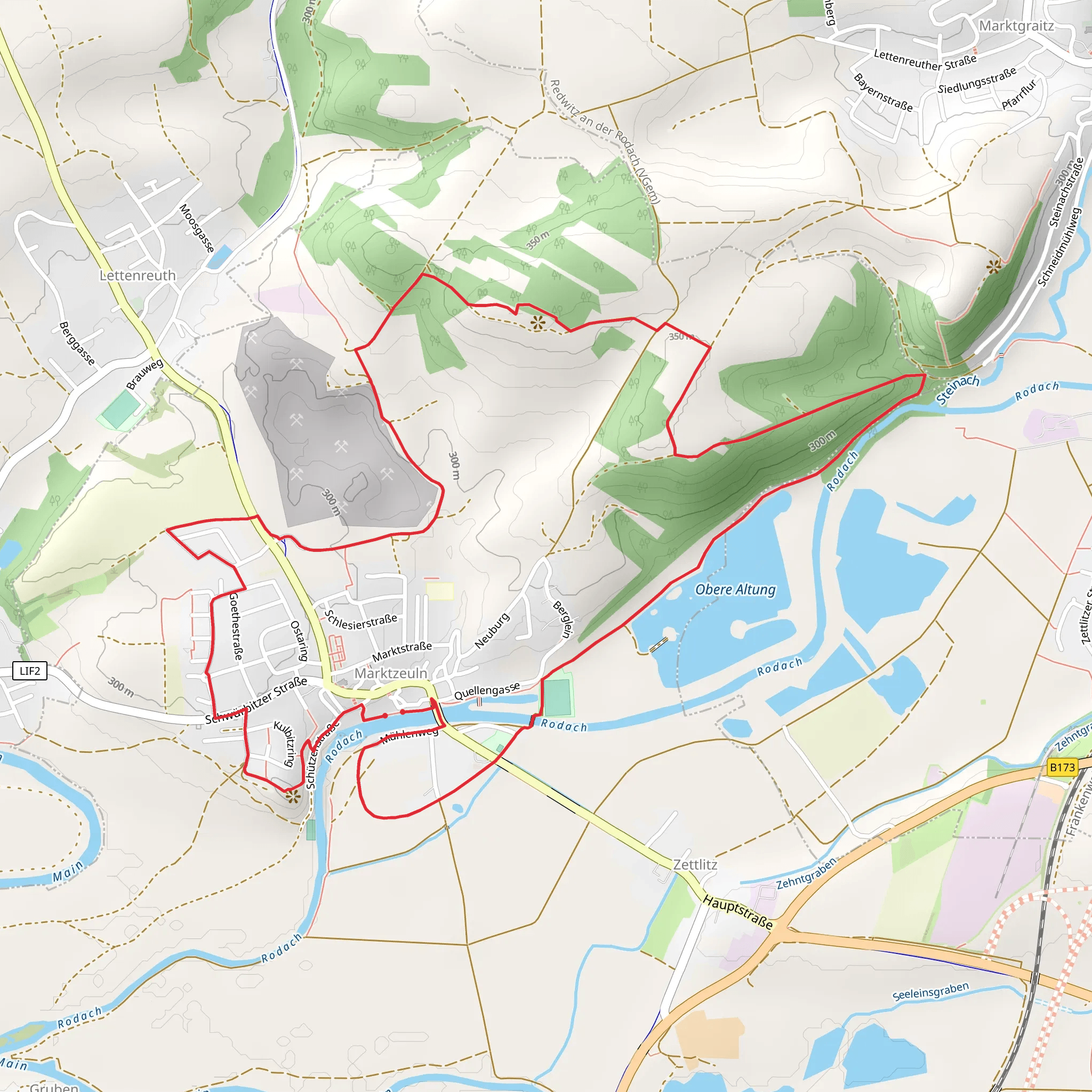 Markzeulner Bergleitenrunde mobile static map