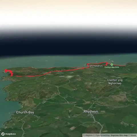 Cemlyn Bay, Porth Newydd, Llyn y Fydlyn and Cemlyn Loop