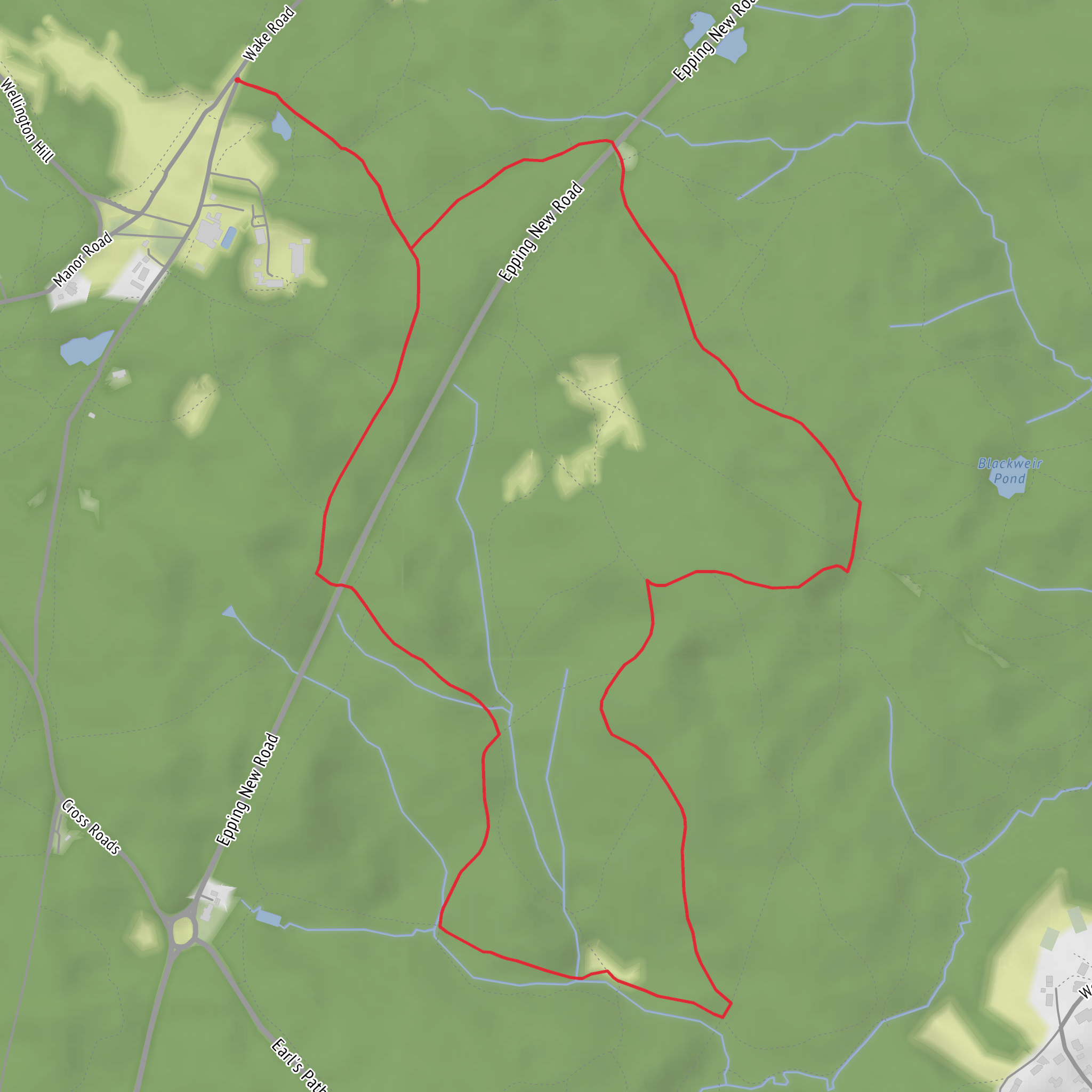 Mount Pleasant and Broom Hill Loop mobile static map