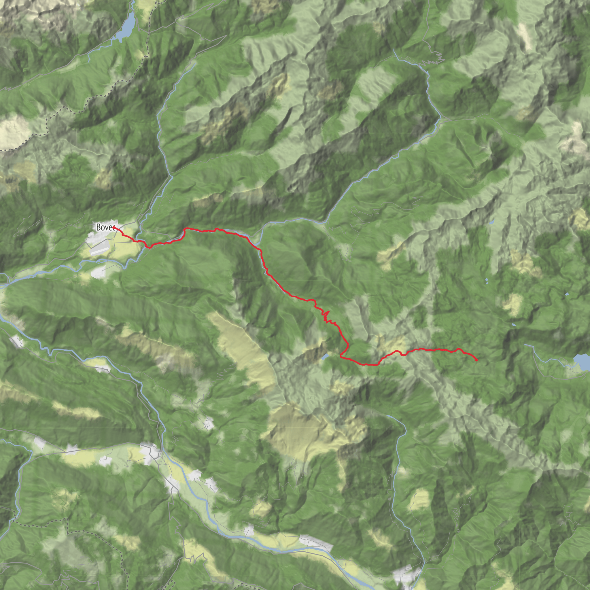 Dom na Komni to Bovac mobile static map