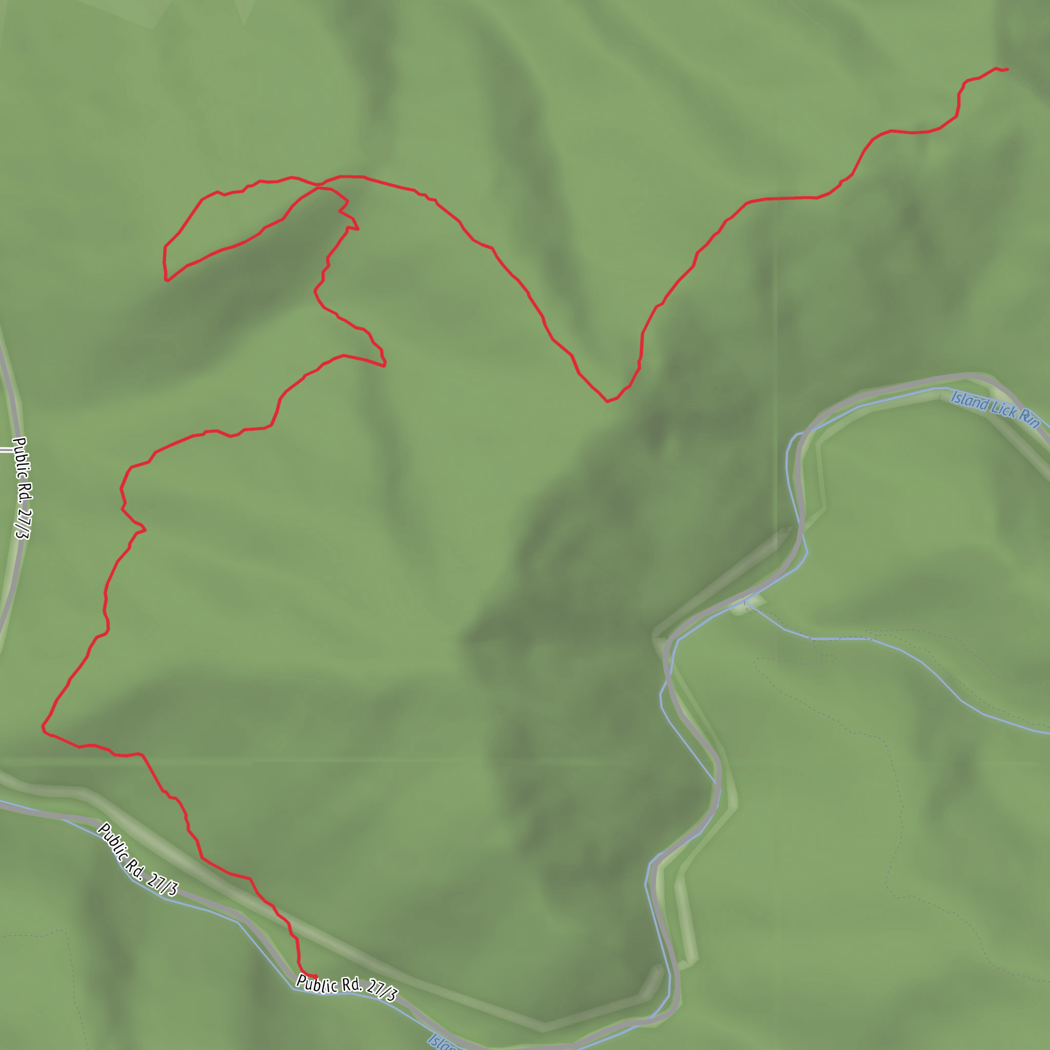 Monongaseneka Trail mobile static map