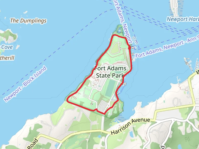 Fort Adams State Park Loop