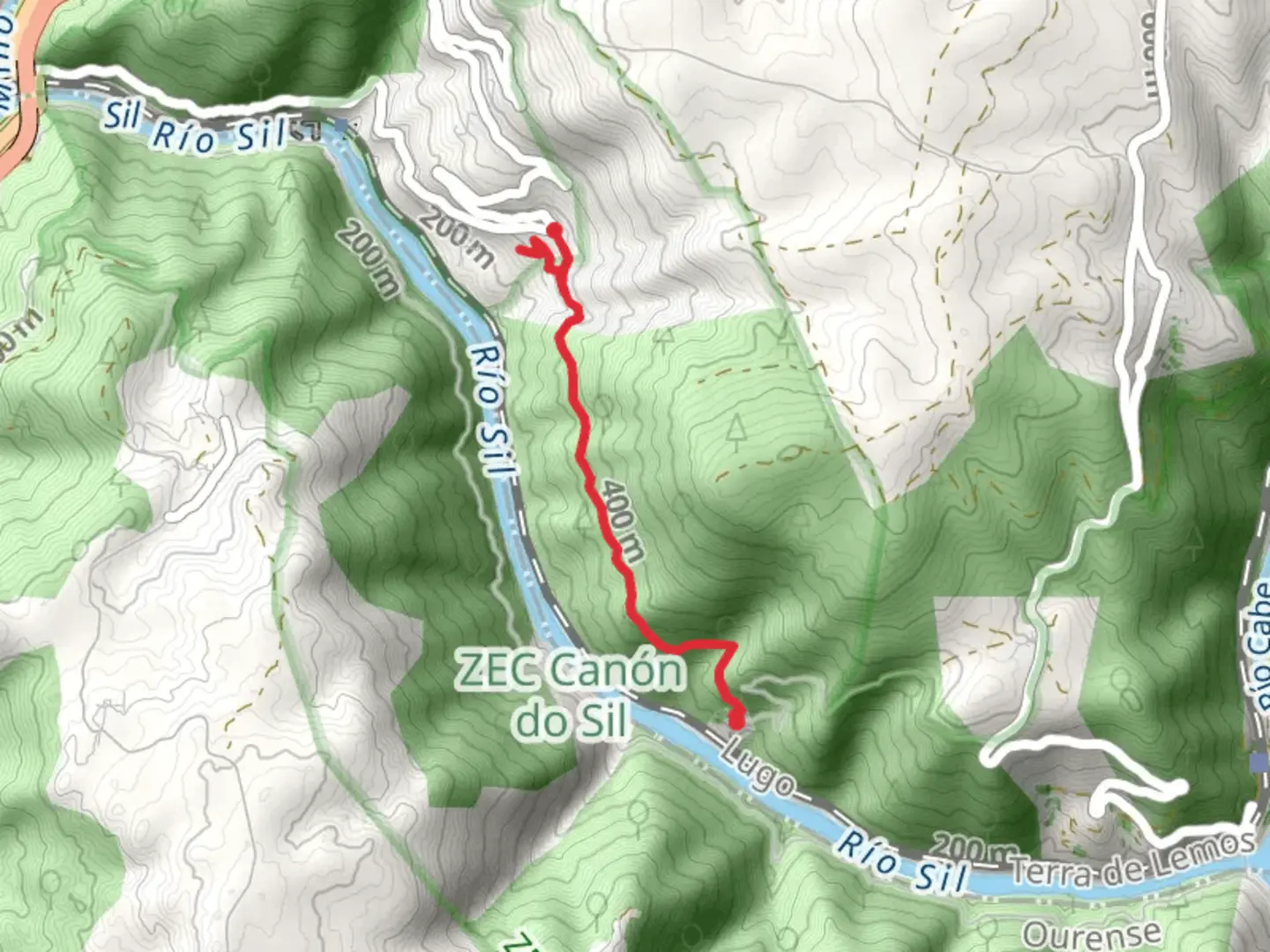 An image depicting the trail PR G 181 Ruta de Cibrisqueiros a San Cosmede and its surrounding area.