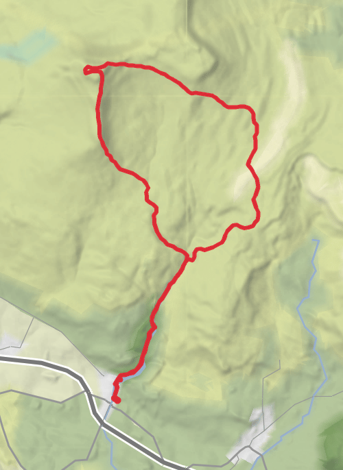 Hike on Ingleborough Walk mobile static map