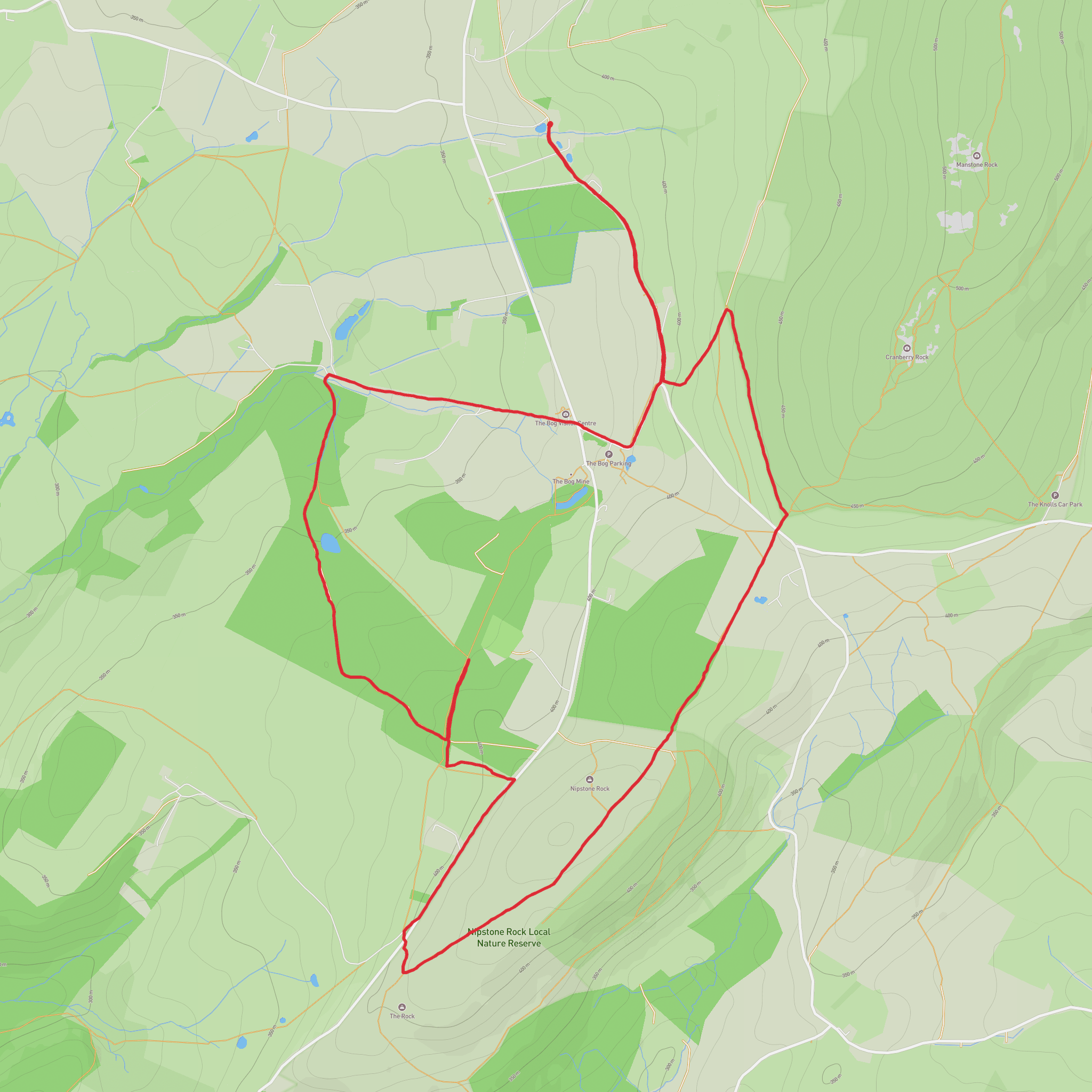 Hike from Pennerley mobile static map