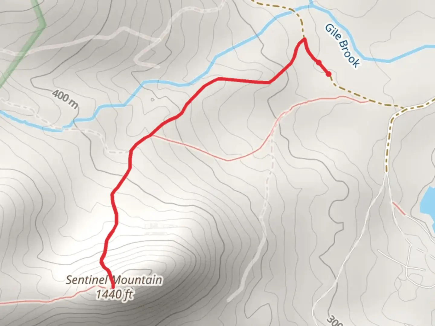 An image depicting the trail Sentinel Mountain Trail and its surrounding area.
