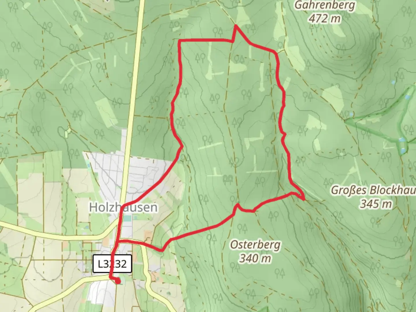 An image depicting the trail Steinkoehlerpfad and Steigerpfad and its surrounding area.