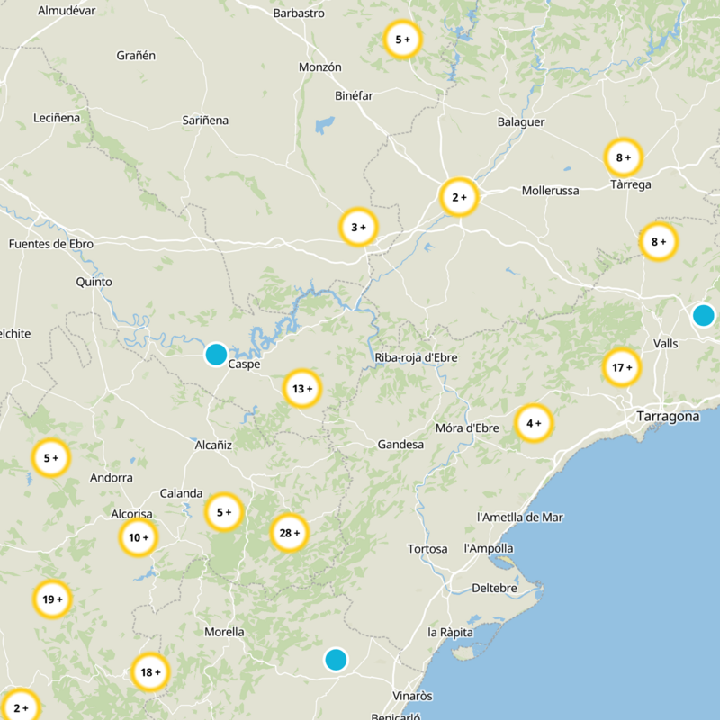 Bajo Aragón-Caspe / Baix Aragó-Casp Static Map