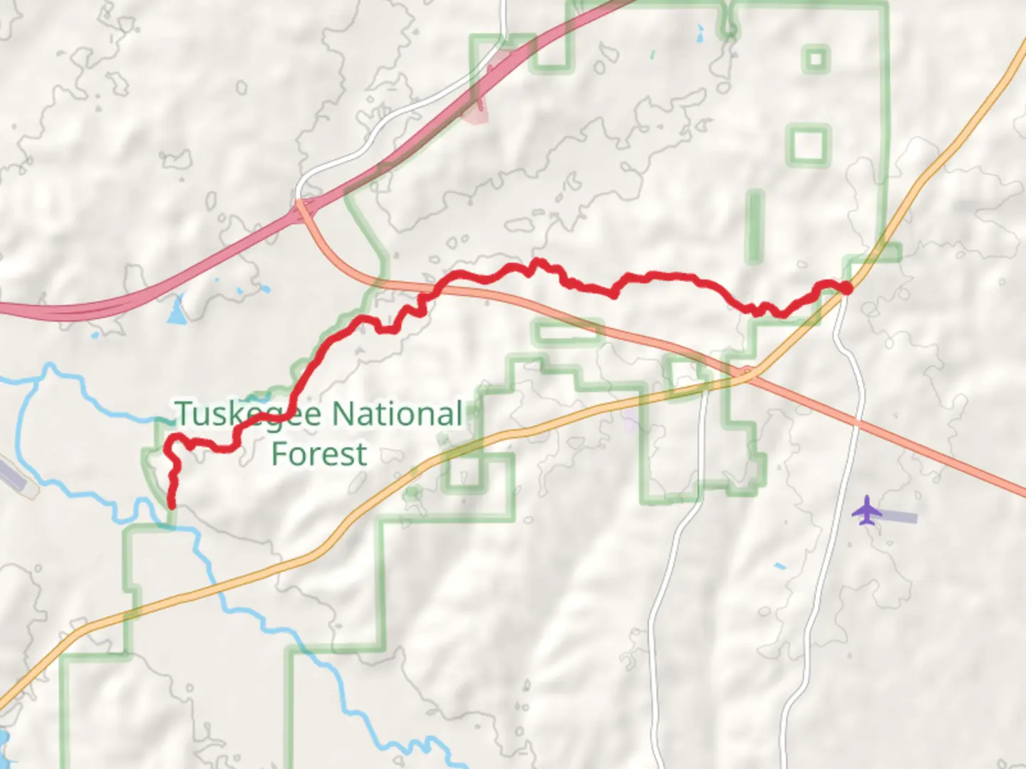 An image depicting the trail Bartram National Recreational Trail and its surrounding area.