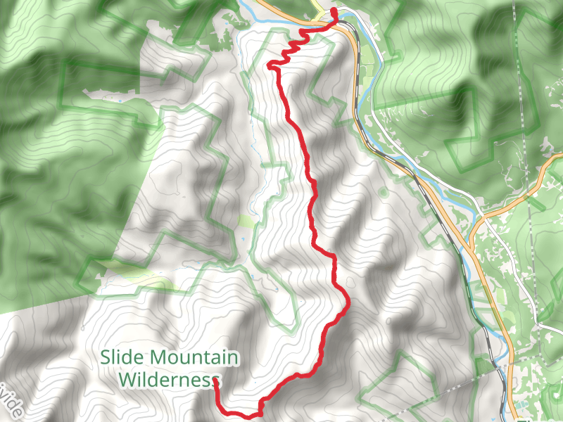 Cross Mountain from Phoenicia Trail
