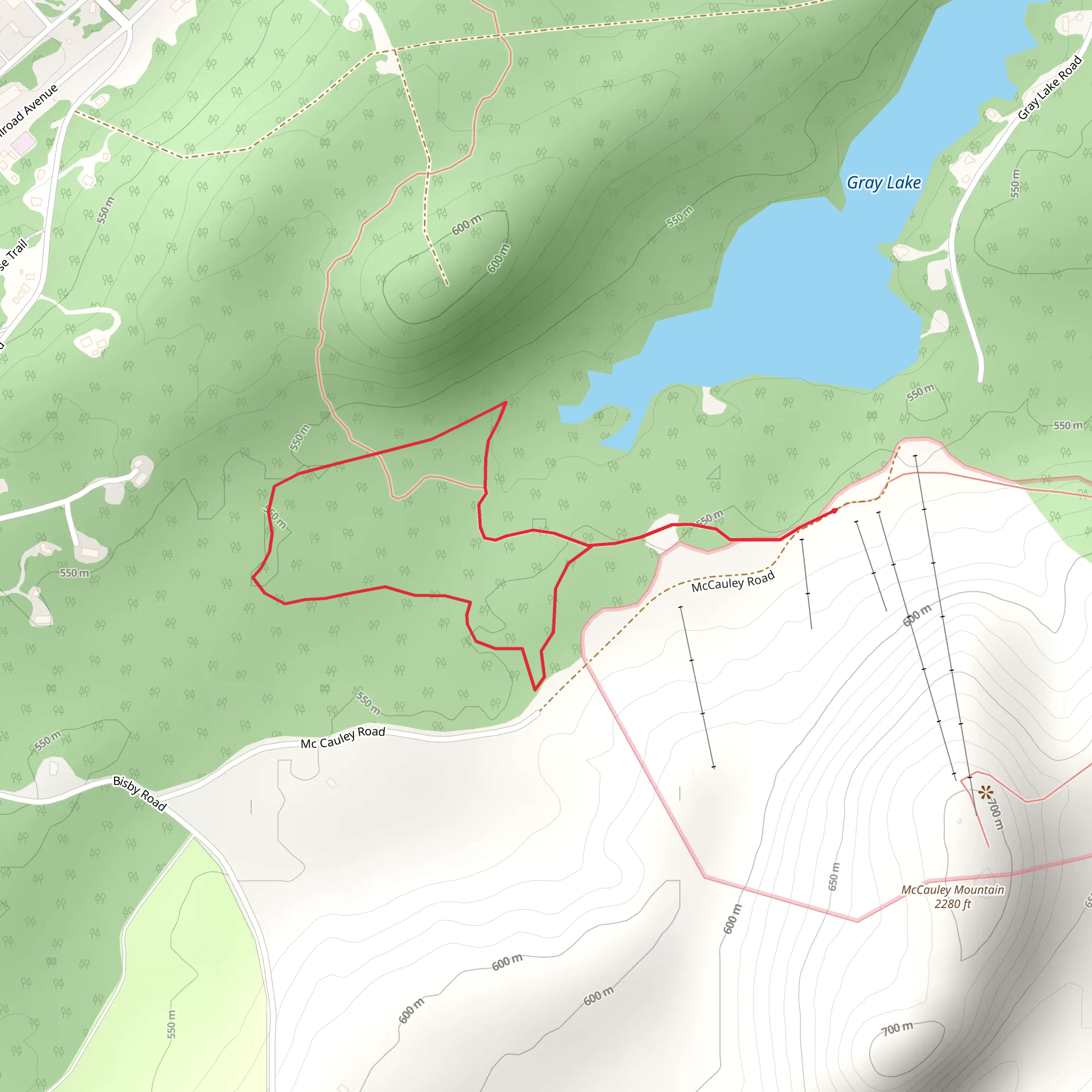 McCauley Road Loop mobile static map