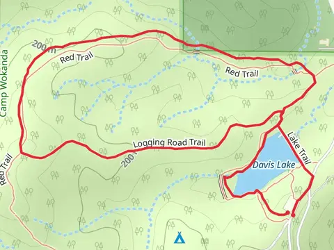 Davis Lake, North Red and Logging Road Loop Trail