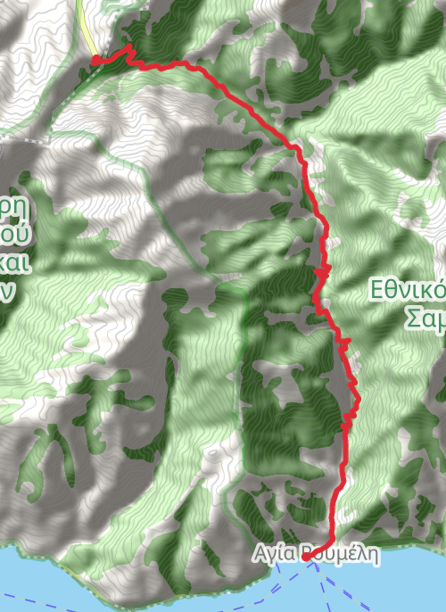 Mousouroi Walking mobile static map