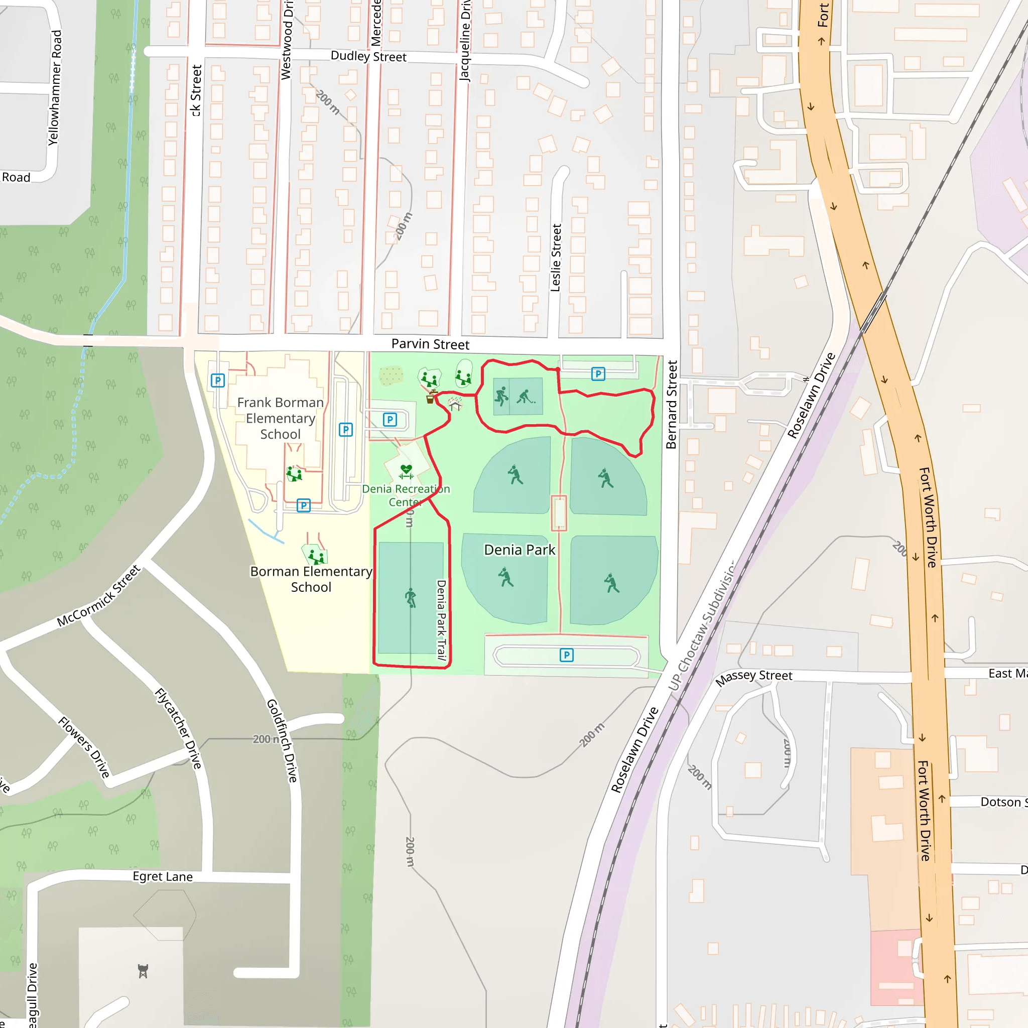 Denia Park Loop mobile static map