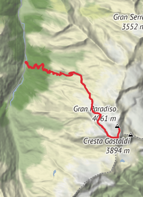 Valsavarenche Hiking mobile static map