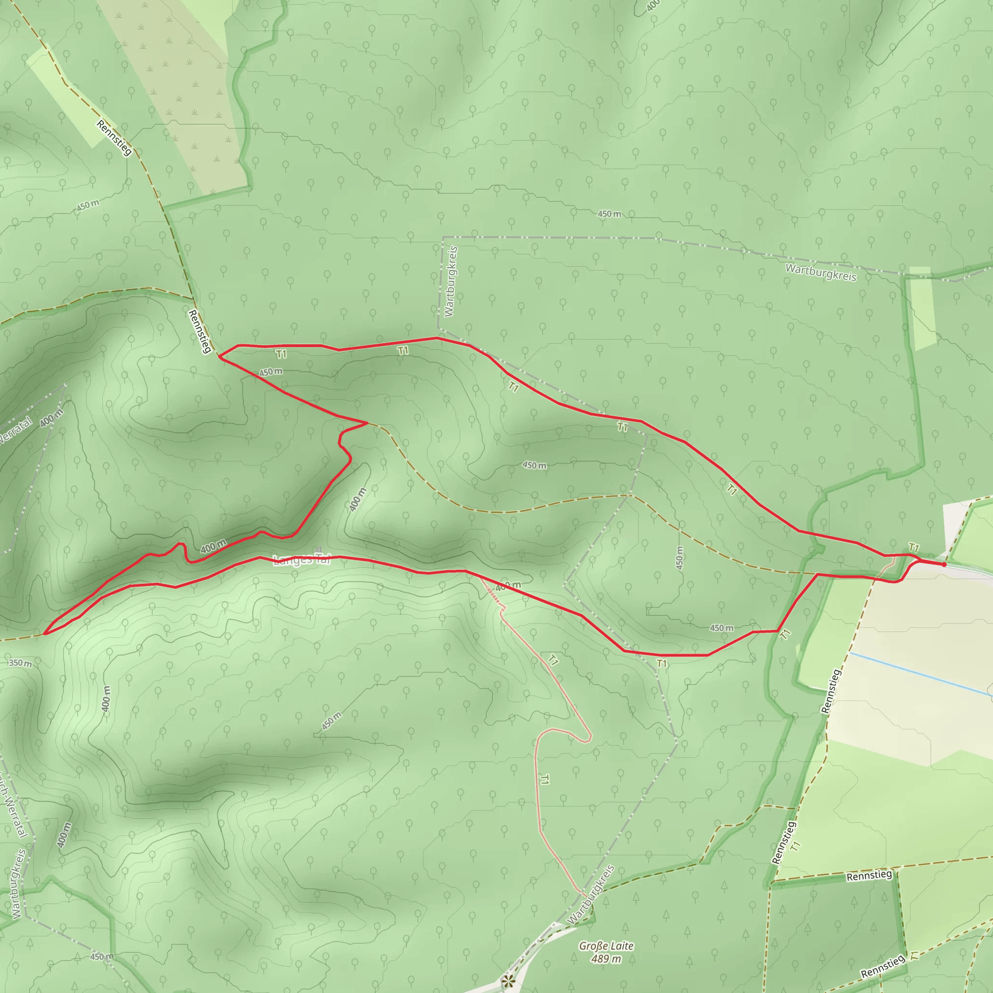 Craulaer Kreuz Loop mobile static map
