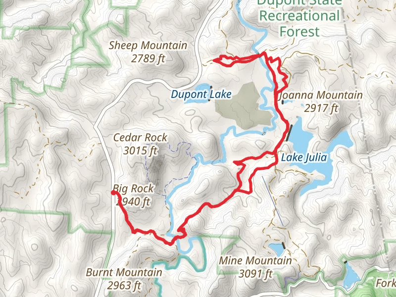 Corn Mill Shoals, Pitch Pine and High Falls Loop Trail