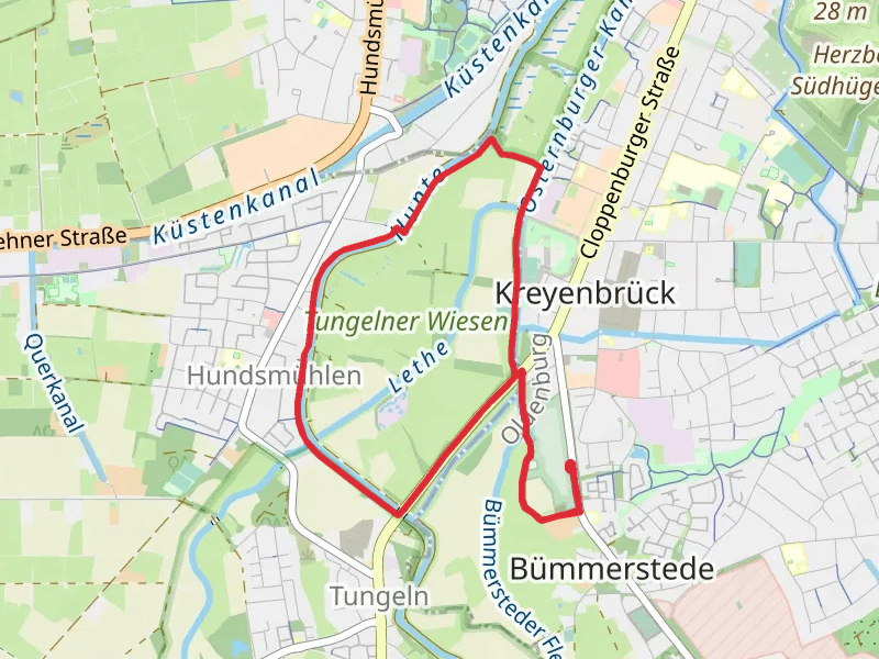 Parkfriedhof Bümmerstede and Tungeler Wiesen Loop