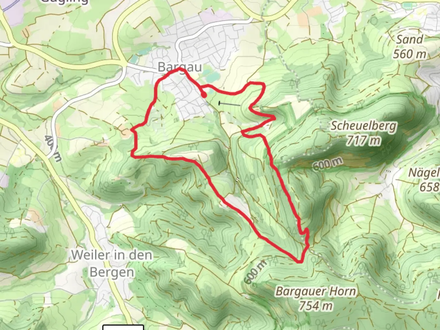 An image depicting the trail Glaubensweg 9 and its surrounding area.