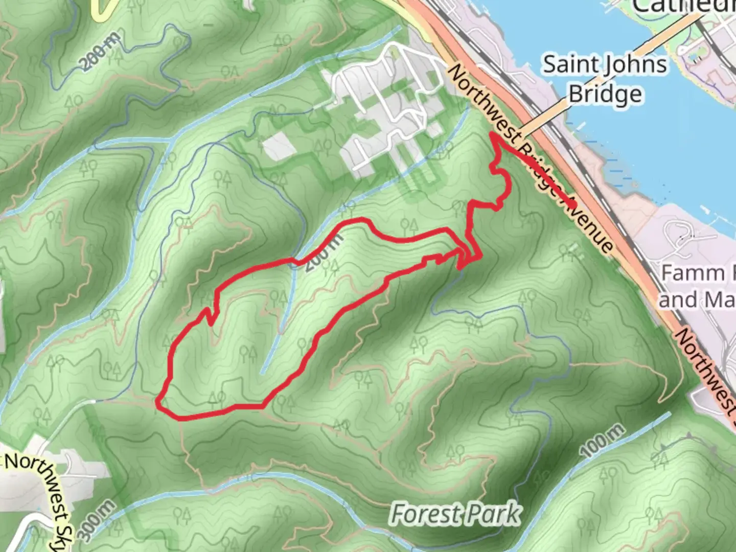 An image depicting the trail Hardesty Loop Trail and its surrounding area.