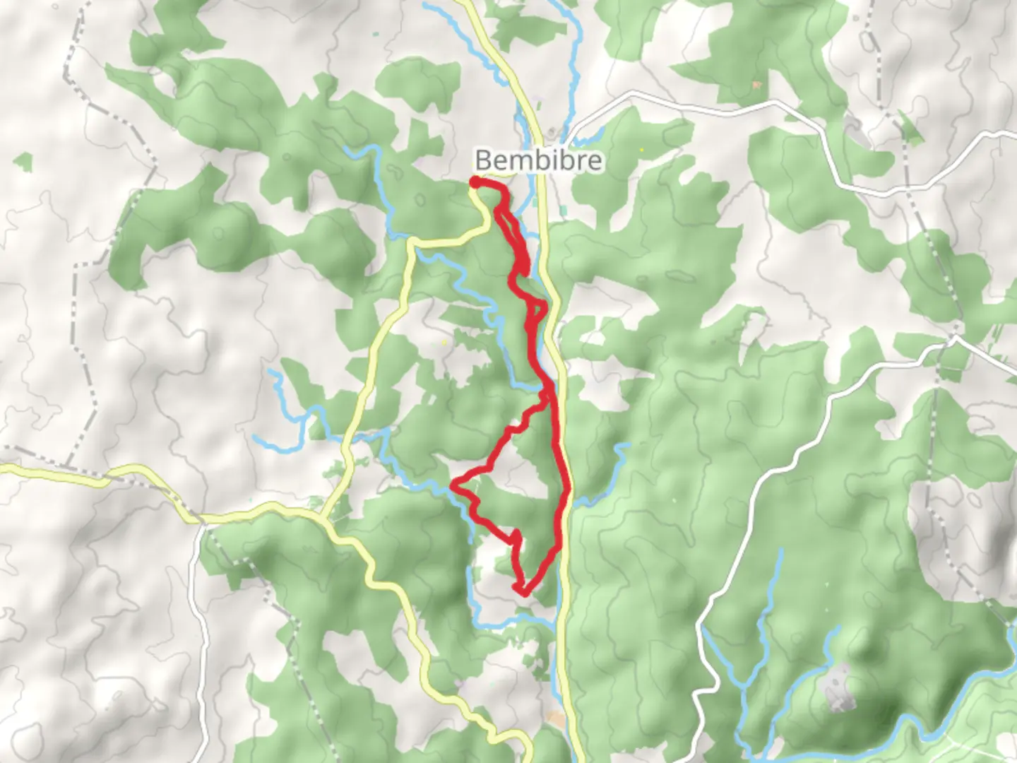An image depicting the trail PR G 202 Ruta da Fervenza do Rexedoiro and its surrounding area.