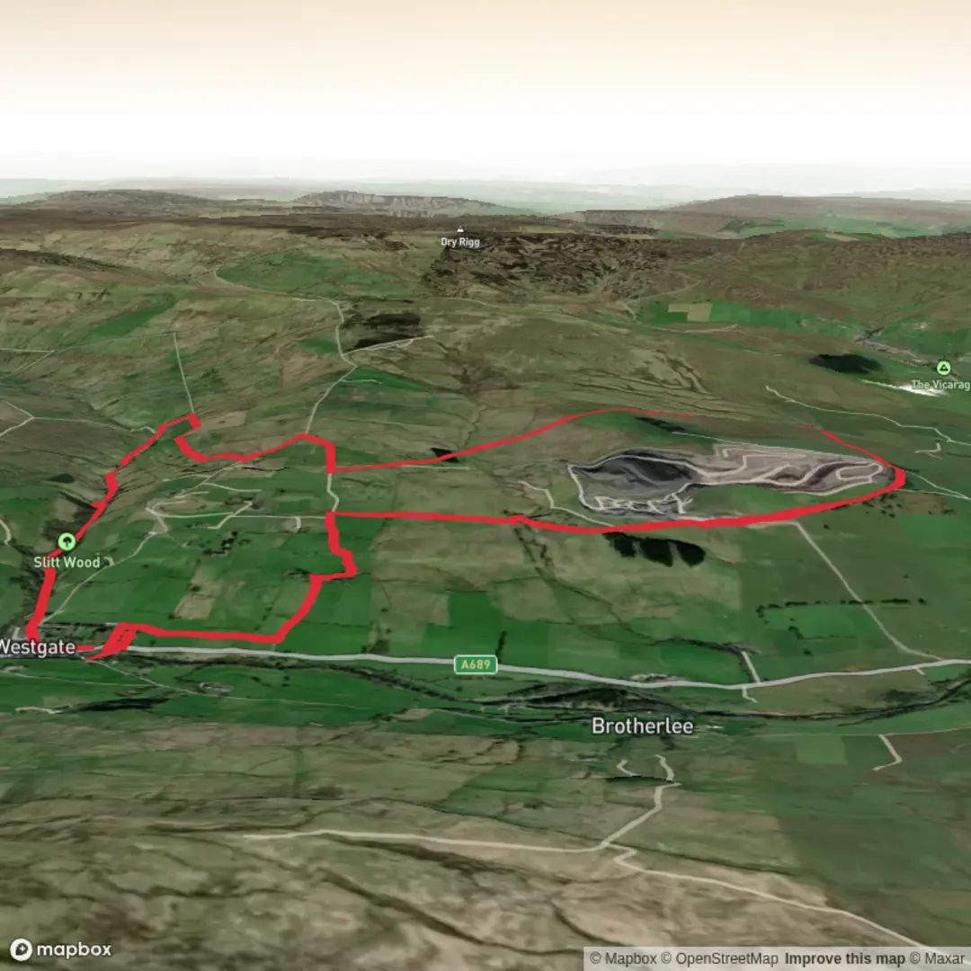 An image depicting the trail Westgate Loop and its surrounding area.